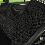 Black And Grey Western Floral Print Pet Car Back Seat Cover