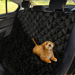 Black And Grey Western Floral Print Pet Car Back Seat Cover