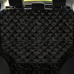 Black And Grey Western Floral Print Pet Car Back Seat Cover