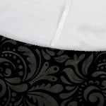 Black And Grey Western Floral Print Sofa Cover