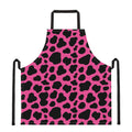 Black And Hot Pink Cow Print Apron