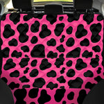 Black And Hot Pink Cow Print Pet Car Back Seat Cover