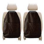Black And Orange Harlequin Print Car Seat Organizers
