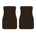 Black And Orange Harlequin Print Front Car Floor Mats