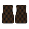 Black And Orange Harlequin Print Front Car Floor Mats