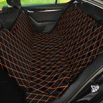 Black And Orange Harlequin Print Pet Car Back Seat Cover