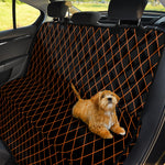 Black And Orange Harlequin Print Pet Car Back Seat Cover