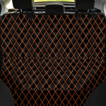 Black And Orange Harlequin Print Pet Car Back Seat Cover