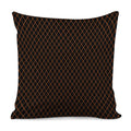 Black And Orange Harlequin Print Pillow Cover