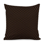 Black And Orange Harlequin Print Pillow Cover