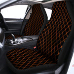 Black And Orange Harlequin Print Universal Fit Car Seat Covers