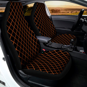 Black And Orange Harlequin Print Universal Fit Car Seat Covers