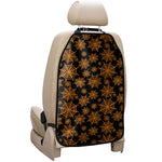 Black And Orange Spider Web Print Car Seat Organizers