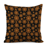 Black And Orange Spider Web Print Pillow Cover