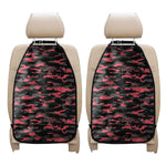 Black And Pink Camouflage Print Car Seat Organizers