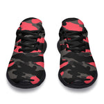 Black And Pink Camouflage Print Sport Shoes GearFrost