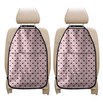 Black And Pink Cat Pattern Print Car Seat Organizers