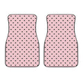 Black And Pink Cat Pattern Print Front Car Floor Mats
