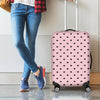 Black And Pink Cat Pattern Print Luggage Cover