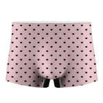Black And Pink Cat Pattern Print Men's Boxer Briefs