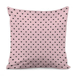 Black And Pink Cat Pattern Print Pillow Cover