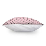 Black And Pink Cat Pattern Print Pillow Cover