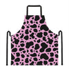 Black And Pink Cow Print Apron