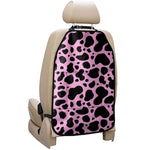 Black And Pink Cow Print Car Seat Organizers