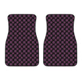 Black And Pink Spider Web Pattern Print Front Car Floor Mats