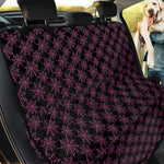 Black And Pink Spider Web Pattern Print Pet Car Back Seat Cover
