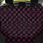 Black And Pink Spider Web Pattern Print Pet Car Back Seat Cover