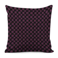 Black And Pink Spider Web Pattern Print Pillow Cover