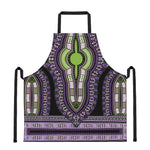 Black And Purple African Dashiki Print Apron