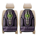 Black And Purple African Dashiki Print Car Seat Organizers