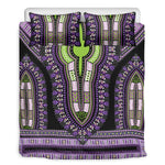 Black And Purple African Dashiki Print Duvet Cover Bedding Set