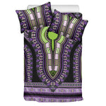 Black And Purple African Dashiki Print Duvet Cover Bedding Set