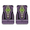 Black And Purple African Dashiki Print Front Car Floor Mats