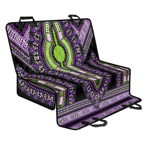 Black And Purple African Dashiki Print Pet Car Back Seat Cover