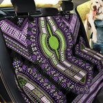 Black And Purple African Dashiki Print Pet Car Back Seat Cover