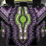 Black And Purple African Dashiki Print Pet Car Back Seat Cover