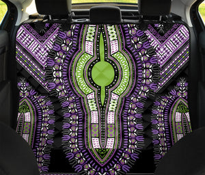 Black And Purple African Dashiki Print Pet Car Back Seat Cover