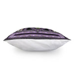 Black And Purple African Dashiki Print Pillow Cover