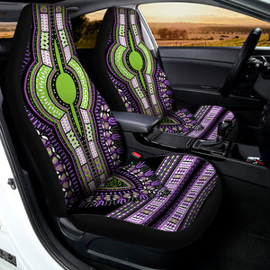 Black And Purple African Dashiki Print Universal Fit Car Seat Covers