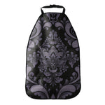 Black And Purple Damask Pattern Print Car Seat Organizers