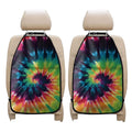 Black And Rainbow Tie Dye Print Car Seat Organizers