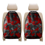 Black And Red Camouflage Print Car Seat Organizers