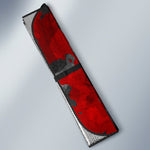 Black And Red Camouflage Print Car Sun Shade GearFrost