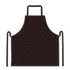 Black And Red Canadian Maple Leaf Print Apron