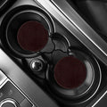 Black And Red Canadian Maple Leaf Print Car Coasters