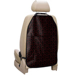 Black And Red Canadian Maple Leaf Print Car Seat Organizers